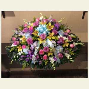 CS1200: Easter Colored Casket Spray
