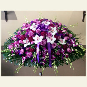 CS1460: Assorted Purple Casket Spray