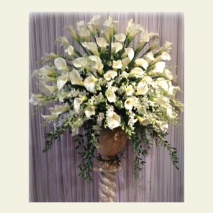 EB0250: Calla lily elegant basket