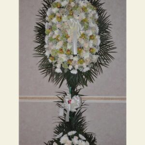 S1250: White and green assorted spray