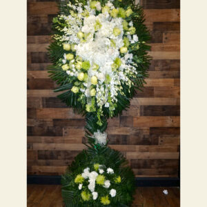 S2310: White and green freeflowing spray