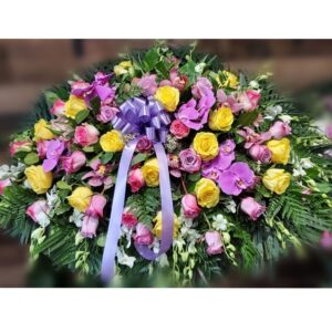 CS0350: Spring Colored Assorted Casket Spray